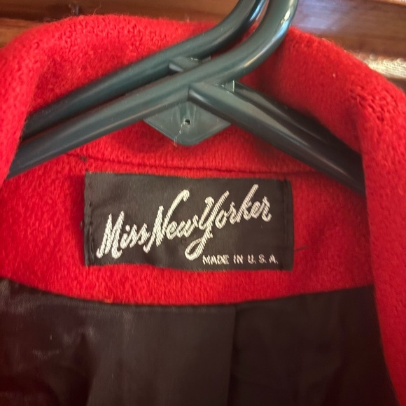 Nice Red Wool Long Ladies Coat - Picture 4 of 6